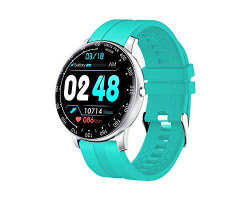 InnJoo Reloj Inteligente Hombre Smartwatch Inspire Plata-Azul