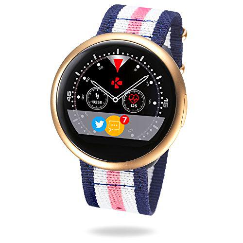 MyKronoz ZeRound2HR Premium - Smartwatch con Monitor de Ritmo cardíaco