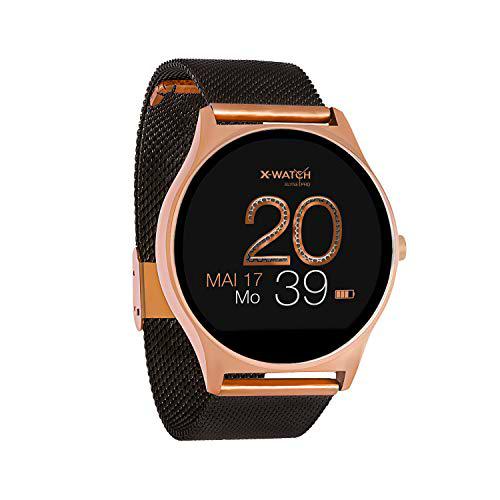 X-WATCH Joli XW Pro - Smartwatch para Mujer, Color Oro Rosa