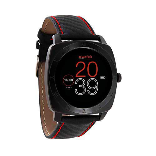 X-WATCH 54013 Nara XW Pro Smartwatch Hombre BC Carbon Red Black