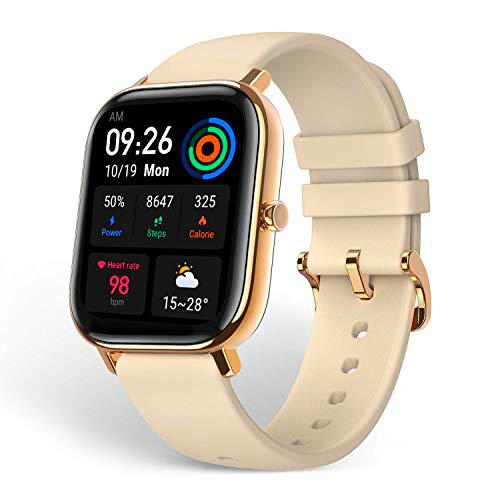 Amazfit GTS Reloj Inteligente Smartwactch Deportivo 14 días de Duración Batería GPS+Glonass Seguimiento Biológico BioTracker™ PPG Frecuencia Cardíaca 5ATM Bluetooth 5.0 iOS &amp; Android (Gold)