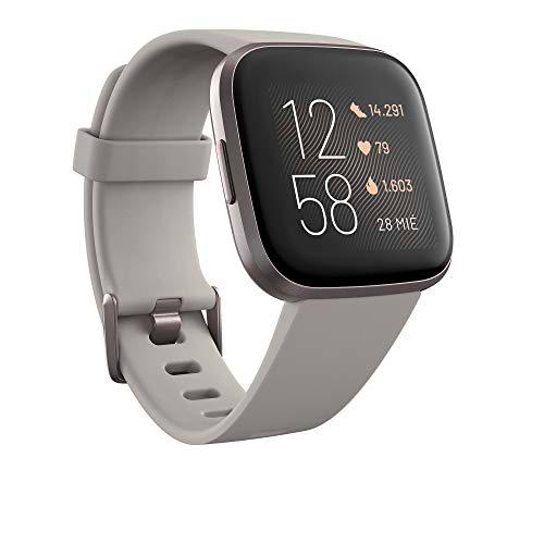 Fitbit Versa 2, Smartwatch con control por voz, puntuación del sueño y música