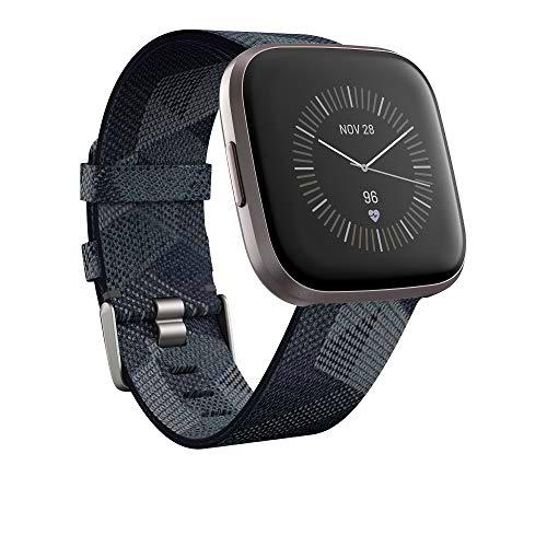 Fitbit Versa 2 Smartwatch con control por voz puntuacion del sueno y musica smartwatch.tienda