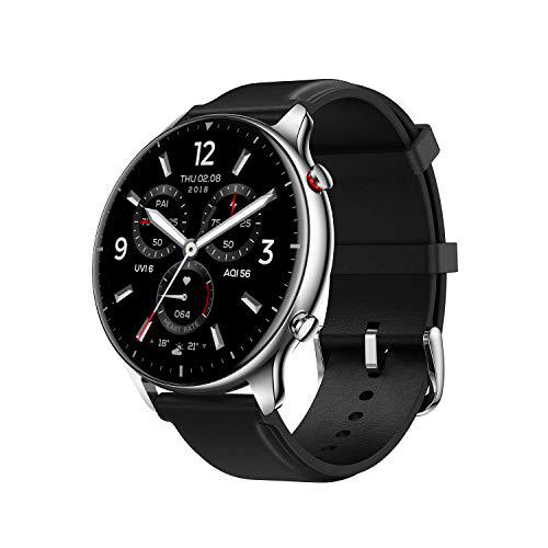 Amazfit GTR 2 Smartwatch Reloj Inteligente Fitness 12 Modos Deportivos 5 ATM Alexa Asistentes de Voz 3GB Almacenamiento de Música Llamadas telefónicas Bluetooth (Stainless)