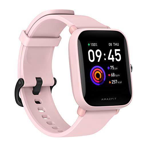 Amazfit Bip U Series Smartwatch Fitness Reloj Inteligente 60+ Modos Deportivos 1.43&quot; Pantalla táctil a Color Grande 5 ATM (SpO2) Oxígeno en Sangre Frecuencia Cardíaca