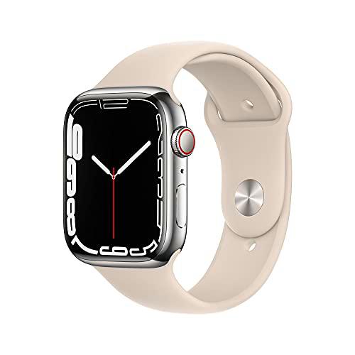 Apple Watch Series 7 (GPS + Cellular) - Caja de Acero Inoxidable en Plata de 45 mm