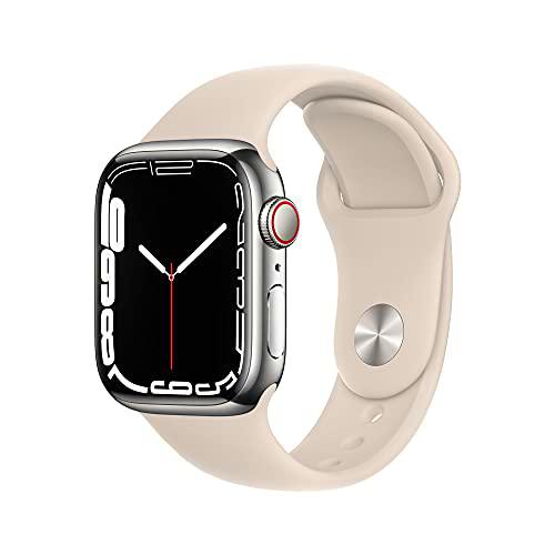 Apple Watch Series 7 (GPS + Cellular) - Caja de Acero Inoxidable en Plata de 41 mm