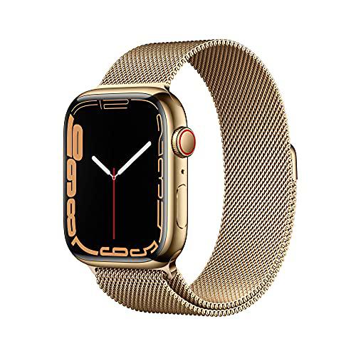 Apple Watch Series 7 (GPS + Cellular) - Caja de Acero Inoxidable en Oro de 45 mm