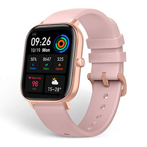 Amazfit GTS Reloj Inteligente Smartwactch Deportivo 14 días de Duración Batería GPS+Glonass Seguimiento Biológico BioTracker™ PPG Frecuencia Cardíaca 5ATM Bluetooth 5.0 iOS &amp; Android (Pink)