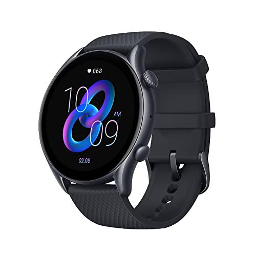 Amazfit GTR 3 Pro Smartwatch Deportivo Pantalla AMOLED de 1.45&quot; Frecuencia Cardíaca Sueño Estrés Monitorización de SpO2 150+ Modo- Deportivo GPS Bluetooth Llamadas Control de Música Alexa Negro