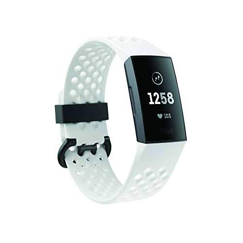 Fitbit Charge 3 Special Edition - Activity Tracker Graphite/White Silicone