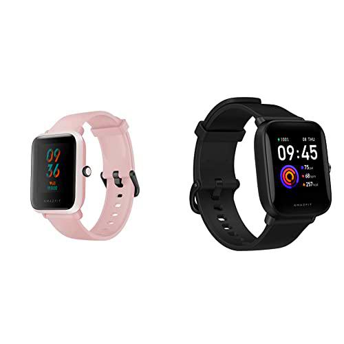 Amazfit Bip S Smartwatch Reloj Inteligente Fitness Rastreador con Monitor cardíaco y Gimnasia batería &amp; Bip U Smartwatch Fitness Reloj Inteligente 60+ Modos Deportivos 1.43&quot; Pantalla táctil