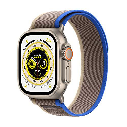 Apple Watch Ultra (GPS + Cellular, 49mm) Reloj Inteligente con Caja de Titanio
