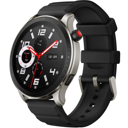 Amazfit GTR 4 Smartwatch para IOS Android Reloj Inteligente de Seguimiento GPS 150 modos de Deporte Llamadas Telefónicas de Bluetooth Almacenamiento de Música Batería de 14 Días Duración Alexa