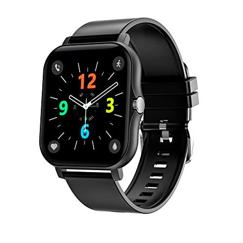 NURBAL P8 Smartwatch, Fitness Tracker Watch HD Pantalla táctil Smartwatch con podómetro / Sueño / Monitor de frecuencia cardíaca / Sport Fitness Tracker para Android / iOS (Negro