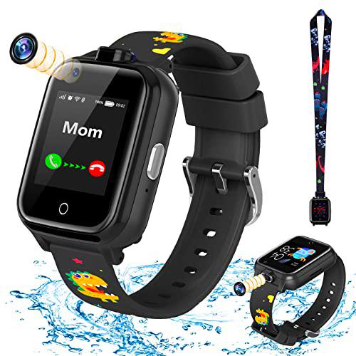 LiveGo Reloj Inteligente para Niños, 4G Safe Smartwatch con Cámara Dual