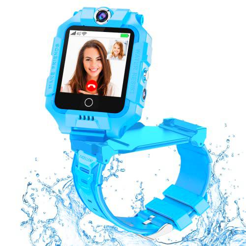 OKYUK 4G Reloj Inteligente para niños, 2022 Smart Watch Seguro a Prueba de Agua