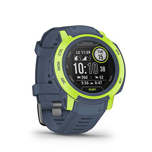 Garmin Instinct 2 Surf, Reloj inteligente con GPS resistente al agua
