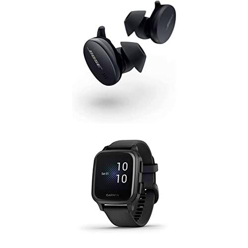 Garmin Venu Sq Music, Reloj Inteligente con GPS+Sport Earbuds