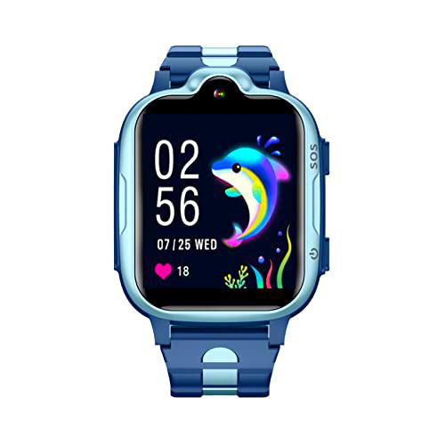 DCU TECNOLOGIC | Smartwatch, Reloj Inteligente, Smartwatch para niñ@s con Video Llamadas 4G y localización, Color Azul