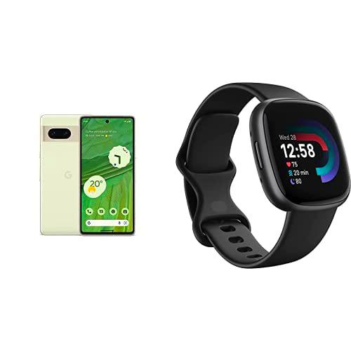 Google Pixel 7 + Fitbit Versa 4 Smartwatch