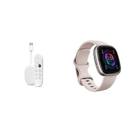Google Chromecast + Fitbit Sense 2 Smartwatch