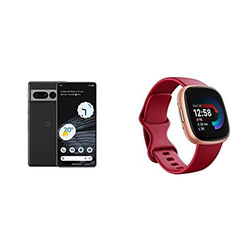 Google Pixel 7 + Fitbit Versa 4 Smartwatch