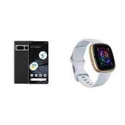 Google Pixel 7 Pro + Fitbit Sense 2 Smartwatch
