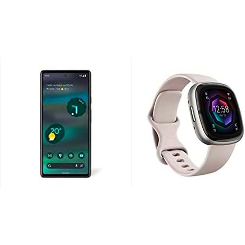 Google Pixel 6a + Fitbit Sense 2 Smartwatch
