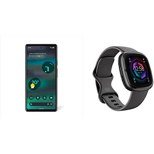 Google Pixel 6a + Fitbit Sense 2 Smartwatch