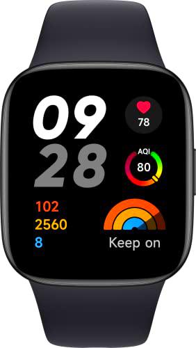 Xiaomi Redmi Watch 3, Negro, Pantalla AMOLED de 1,75&quot;
