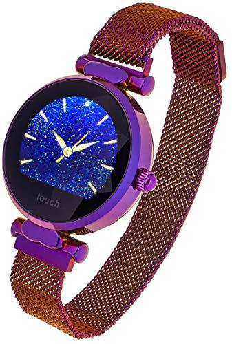 Garett Mujeres Lisa Reloj Inteligente Acero Púrpura