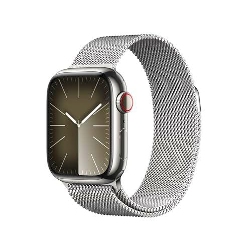 Apple Watch Series 9 (GPS + Cellular, 41 mm) - Caja de Acero Inoxidable en Plata