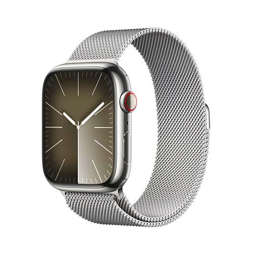 Apple Watch Series 9 (GPS + Cellular, 45 mm) - Caja de Acero Inoxidable en Plata