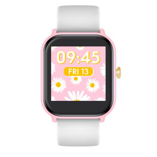 ICE-WATCH - ICE smart Pink white, Smartwatch rosa para Niña con Correa de silicona