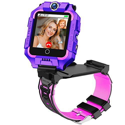 OKYUK 4G Kids Smartwatch, Funny 360º Rotation Screen Dual Camera Smart Watch for Boys Girls