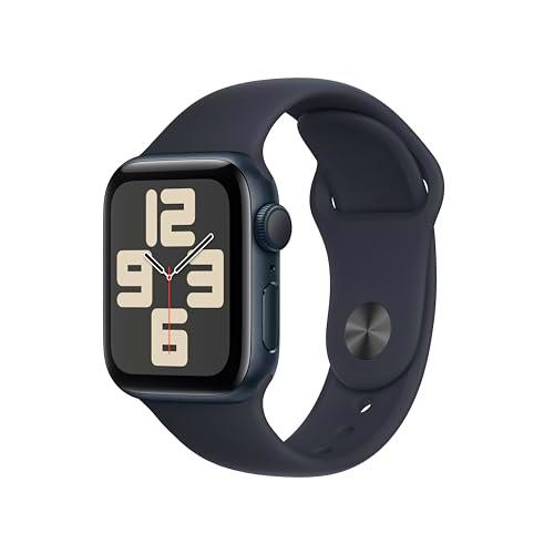 Apple Watch SE de 2.ª generación, 2023 [GPS] Smartwatch con Caja de Aluminio en Color Medianoche de 40 mm y Correa Deportiva Color Medianoche