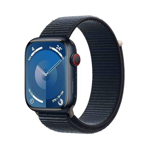 Apple Watch Series 9 [GPS + Cellular] Smartwatch con Caja de Aluminio en Color Medianoche de 45 mm y Correa Loop Deportiva Color Medianoche