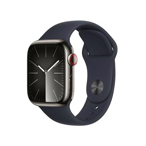 Apple Watch Series 9 (GPS + Cellular) - Caja de Acero Inoxidable en Grafito de 41 mm