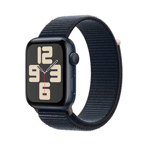 Apple Watch SE de 2.ª generación, 2023 [GPS] Smartwatch con Caja de Aluminio en Color Medianoche de 44 mm y Correa Loop Deportiva Color Medianoche