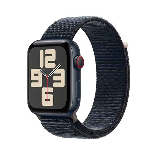 Apple Watch SE de 2.ª generación, 2023 [GPS + Cellular] Smartwatch con Caja de Aluminio en Color Medianoche de 44 mm y Correa Loop Deportiva Color Medianoche