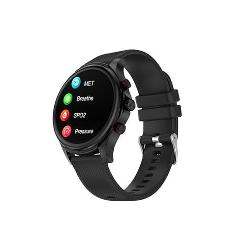 PRENDELUZ Reloj Negro Inteligente Unisex, smartwatch Resistente al Agua