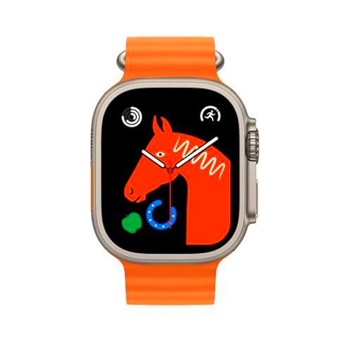 PRENDELUZ Reloj Smart Naranja con Pantalla táctil, menú Inteligente