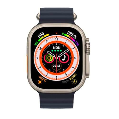 PRENDELUZ Reloj Smart Negro con Pantalla táctil, menú Inteligente