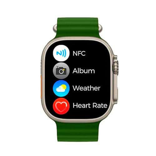 PRENDELUZ Reloj Smart Verde con Pantalla táctil, menú Inteligente