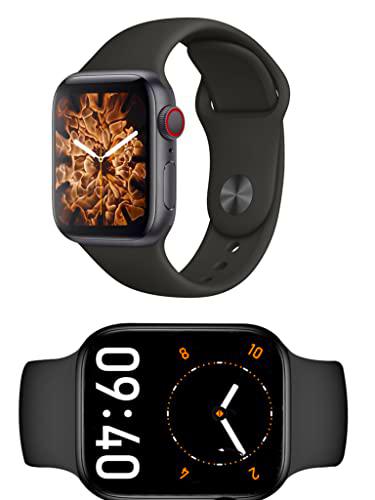 Bemory (T050+ Reloj Inteligente Hombre 1.76&quot; Smartwatch Deporte Monitor de Frecuencia Cardíaca Sueño Reloj Inteligente Podómetro Calorías Negro