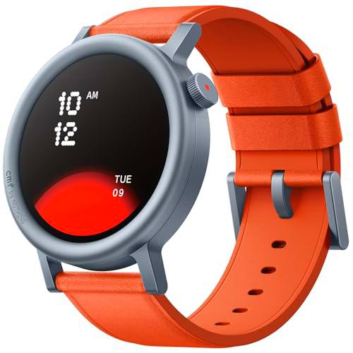 CMF by Nothing Watch Pro 2 Reloj intelligente con Pantalla AMOLED de 1.32&quot;,11 días de duración de la batería,Llamadas por Bluetooth con reducción de Ruido por IA y GPS multisistema Integrado-Naranja