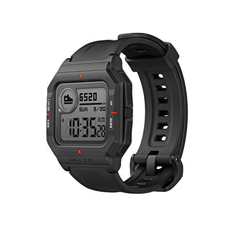 Amazfit Neo Smart Watch Reloj Inteligente 28 Días Batería 5 ATM Sensor Seguimiento Biológico Frecuencia Cardíaca iOS &amp; Android (Negro)